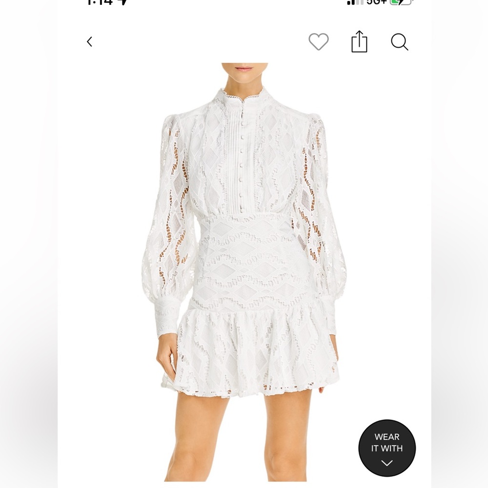 Bardot lace dress